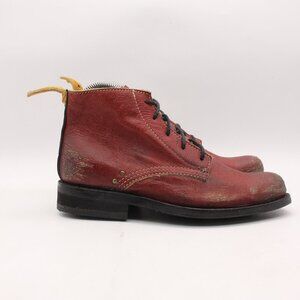 PS Kaufman Men’s 5 Women’s 6.5 Desert Distressed Boots Handmade Leather Mexico